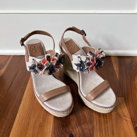 Tory Burch Mallory Lin Espadrilles Wedges - Picture 2 of 4